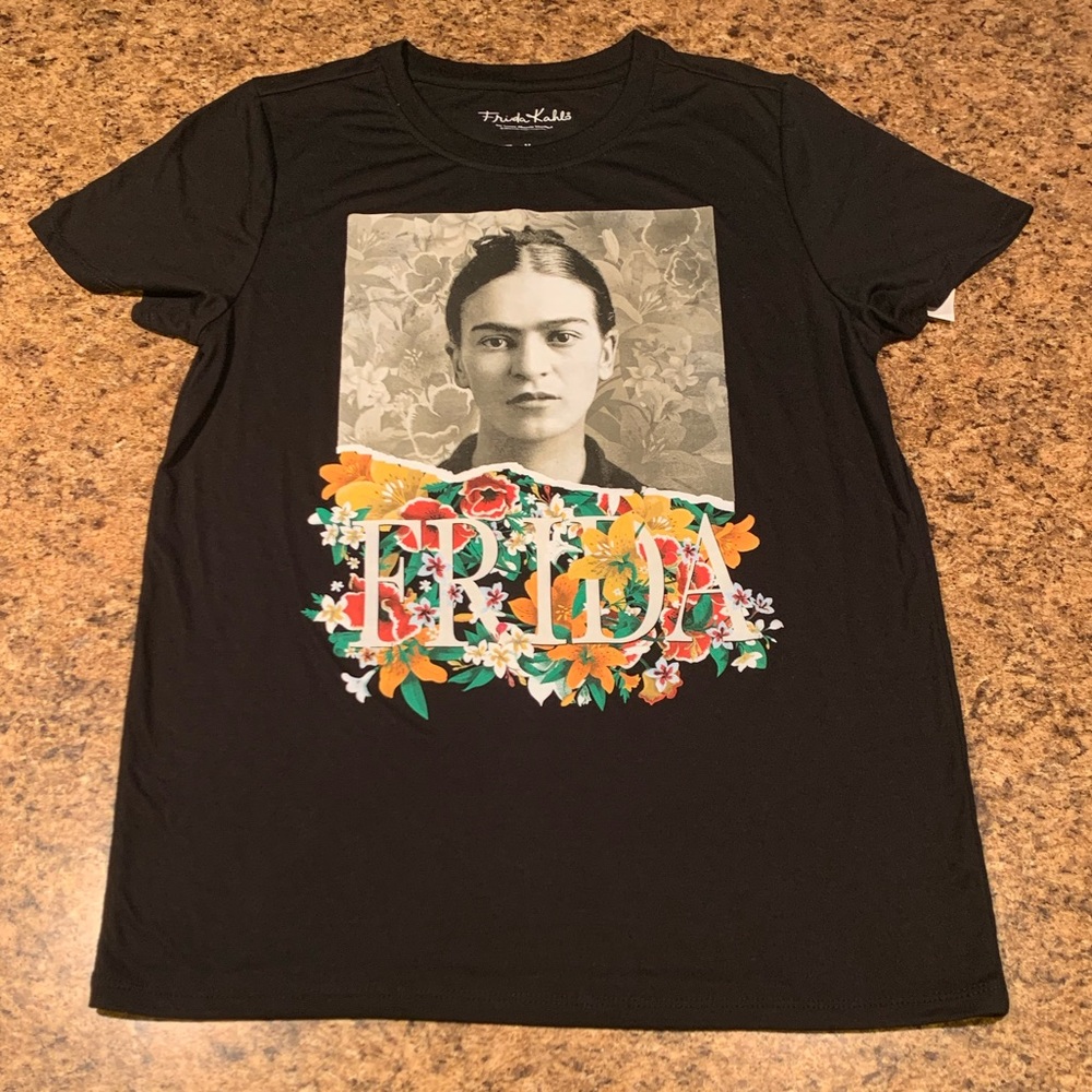 NWT Frida Kahlo Shirt Medium Black - Picture 3 of 3